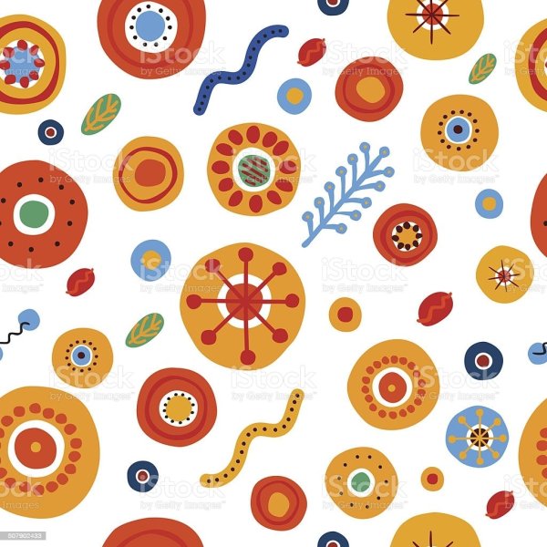 Дымковская игрушка паттерн