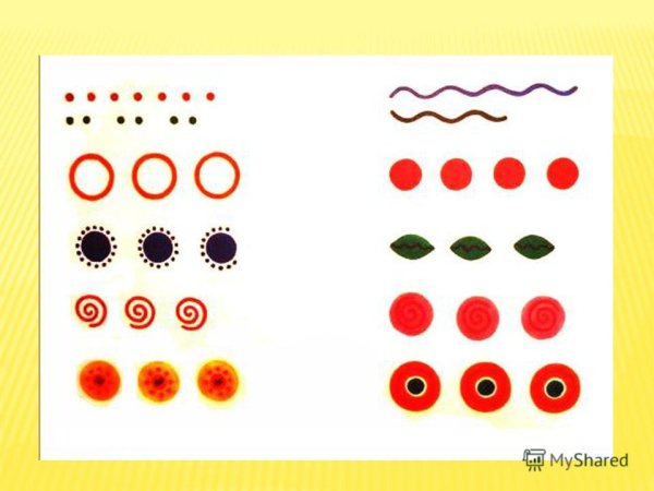 Элементы росписи Дымково для детей