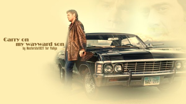 Дин Винчестер и Импала арт