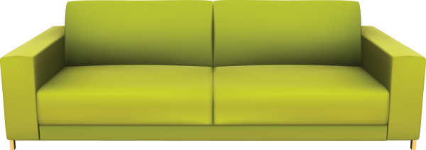 Диван на белом фоне