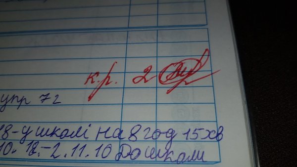 Плохие оценки в дневнике