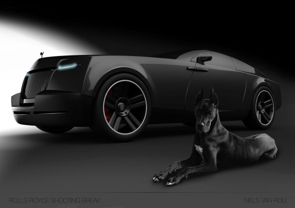 Доберман в Роллс Ройсе