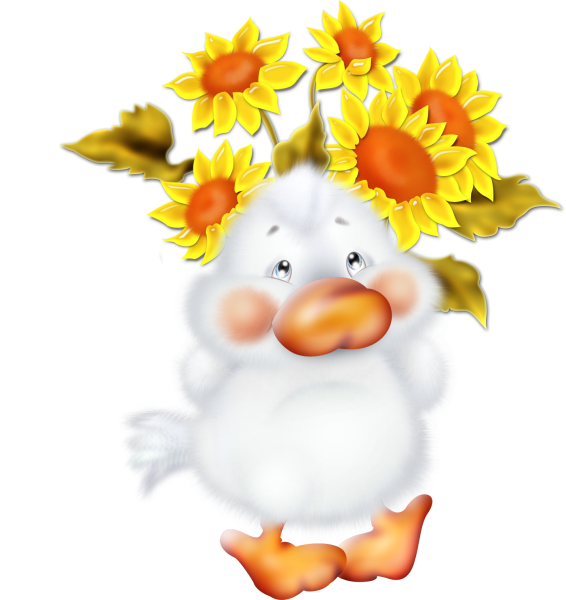 Стикер хорошего настроения с цветами