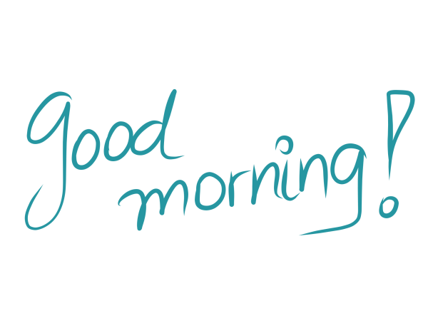 Красивые надписи с добрым утром на прозрачном фоне