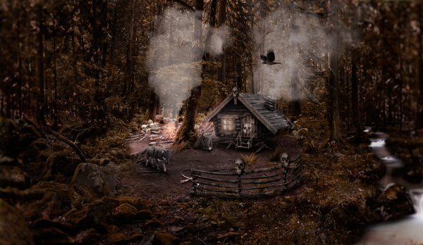 Избушка в дремучем лесу