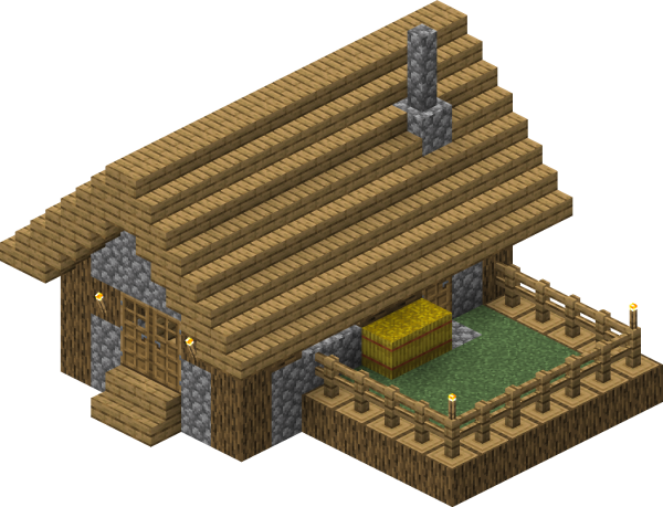 Дом в МАЙНКРАФТЕ из деревни