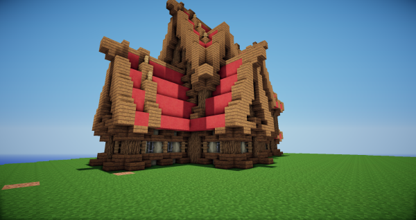 Деревянный дом в МАЙНКРАФТЕ