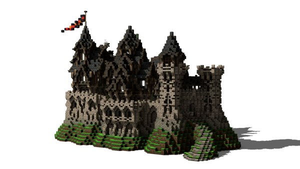 Деревянный замок в МАЙНКРАФТЕ