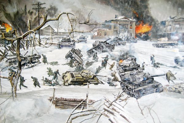 Диорама битва под Москвой деревня Крюково