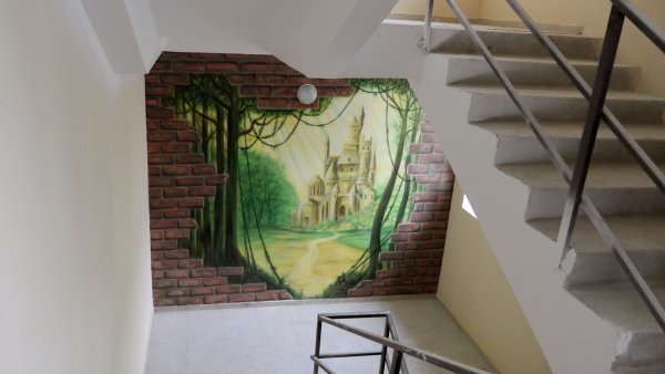 Роспись стен в интерьере