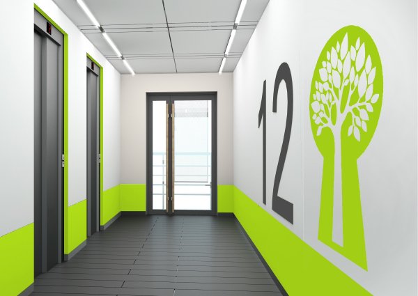 Абстракция в подъезде