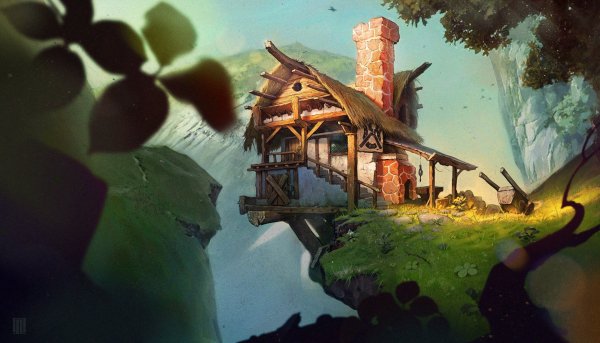 Хижина лесника концепт арт