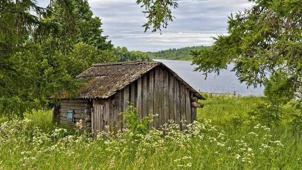 Избушка в деревне