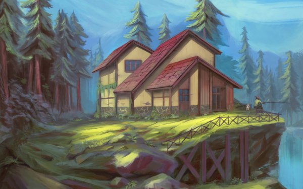 Сказочный домик обои