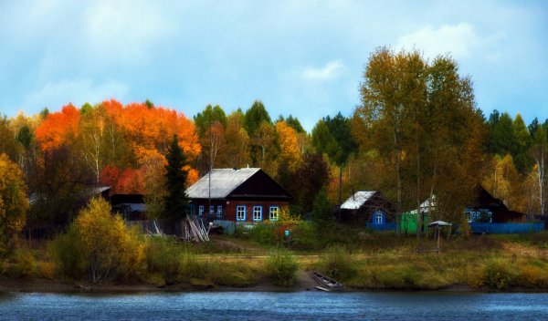 Пейзаж деревни