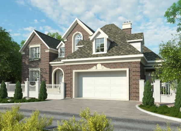 Красивый дом с гаражом