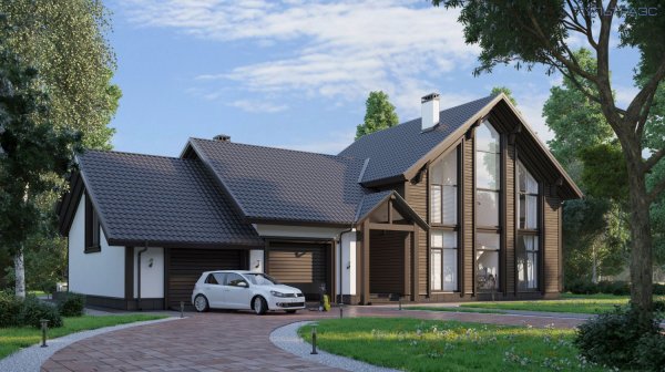 Большой дом с гаражом