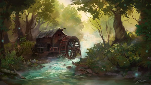 Фэнтези мельница референс