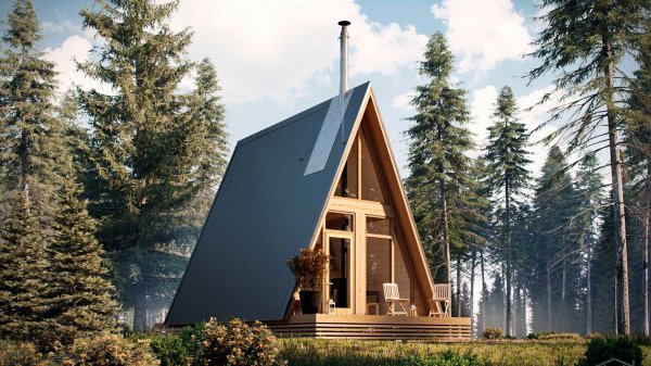Дом a-frame (дом шалаш)