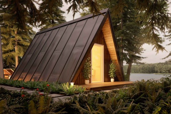 Домик шалаш Манская Заимка