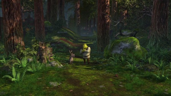 Шрек мультик болото