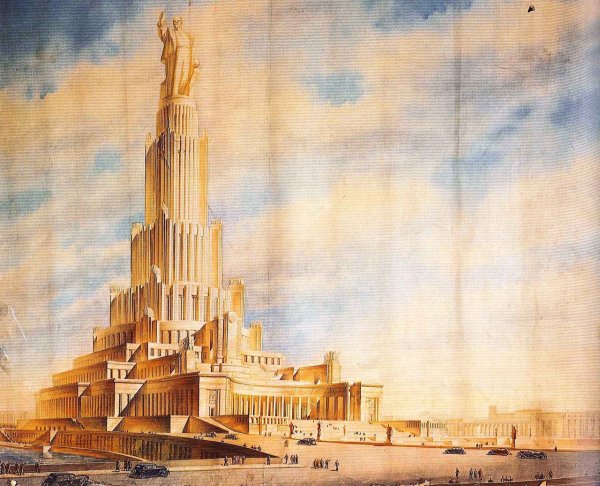 Б.Иофан. Проект дворца советов