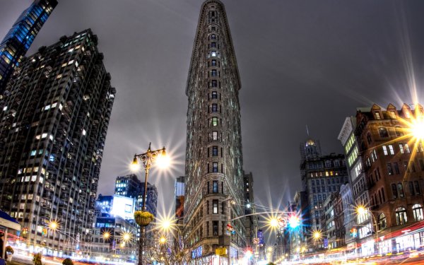 Флэтайрон-Билдинг улица Нью-Йорк
