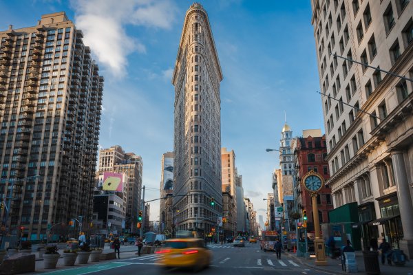 Flatiron building в Нью-Йорке