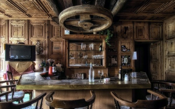 Техасский бар Салун интерьер