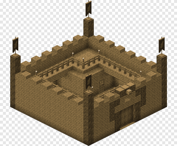 Средневековый замок майнкрафт