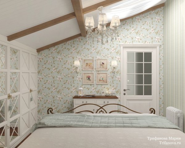 Отделка стен в стиле Прованс