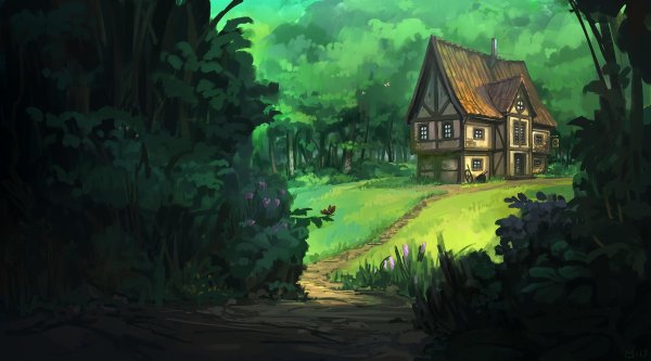 Арты домиков