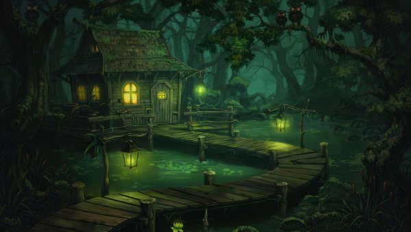 Домик на болоте