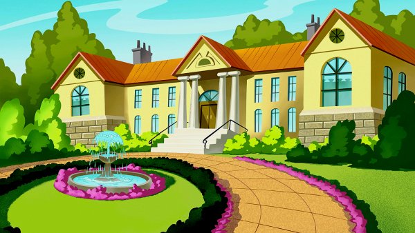 Домик мультяшный