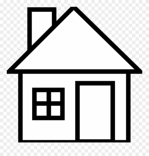 Домик контур