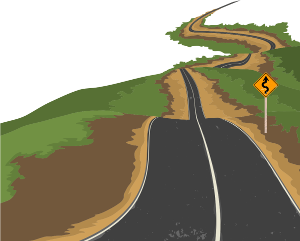 Дорога нарисованная