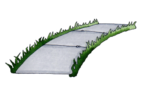 Дорожка нарисованная