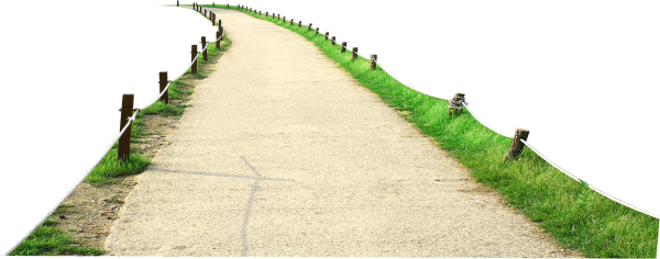Тропинка на прозрачном фоне