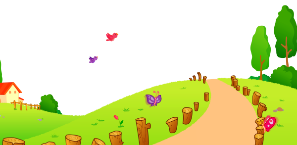 Тропинка на прозрачном фоне