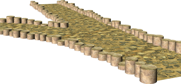 Тропинка на прозрачном фоне