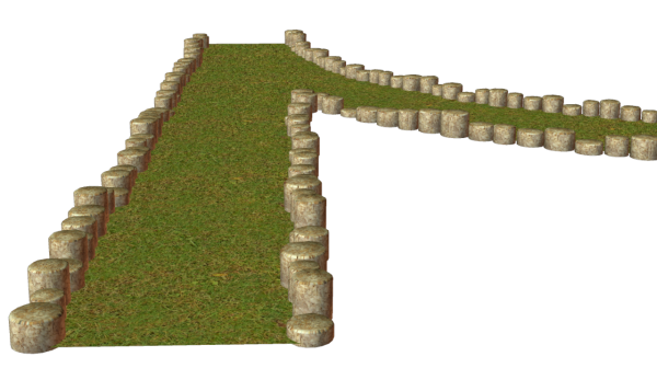 Тропинка на прозрачном фоне