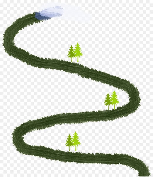 Дорожка на прозрачном фоне