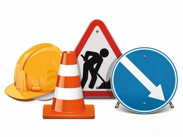 Дорожный знак ремонтные работы