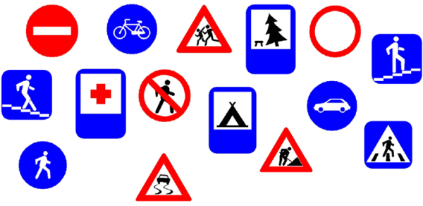 Макеты дорожных знаков для детей