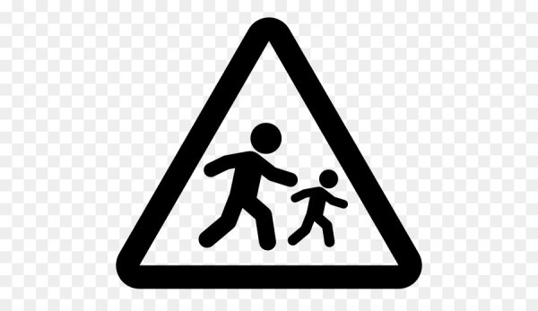 Дорожный знак осторожно дети