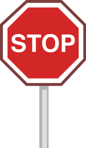 Знак stop