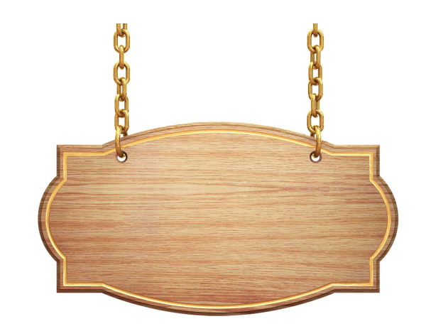 Деревянная табличка для надписи