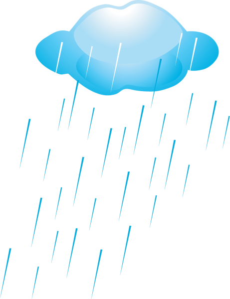 Дождь на белом фоне