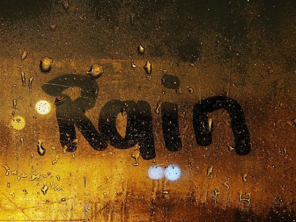 Rain надпись