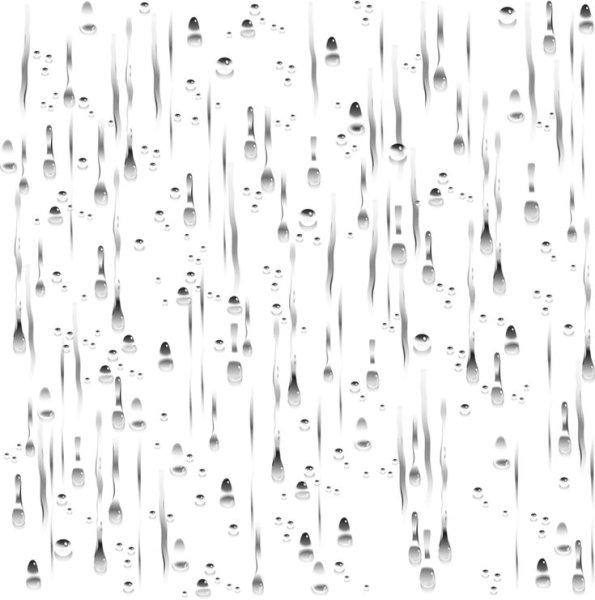 Капли на стекле без фона